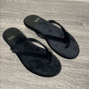 Jeffrey Campbell Kierra Velvet Thong Sandals